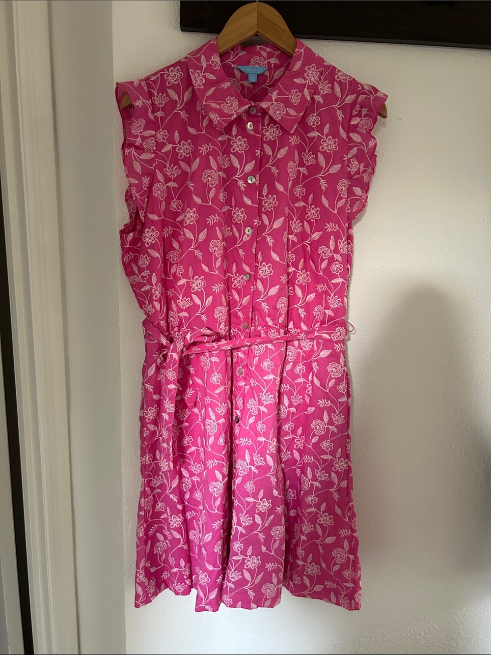 Draper James Pink Floral Midi Dress